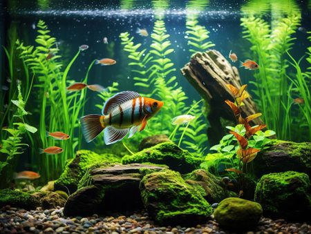 Qué tan bueno es tener un acuario en casa 3 Acuario casero con peces nadando pacíficamente