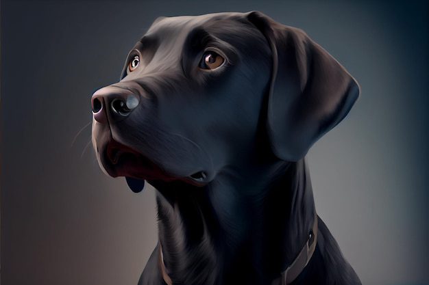 Qué significa un perro de color negro 2 Perro negro con mirada misteriosa y profunda
